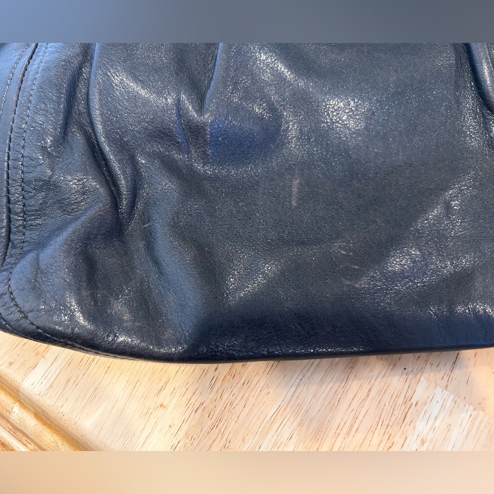 Authentic Prada black with silver accents leather Hobo bag with side pockets - Picture 16 of 16